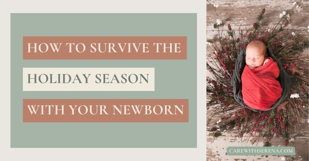 how to survive the holidays with a newborn