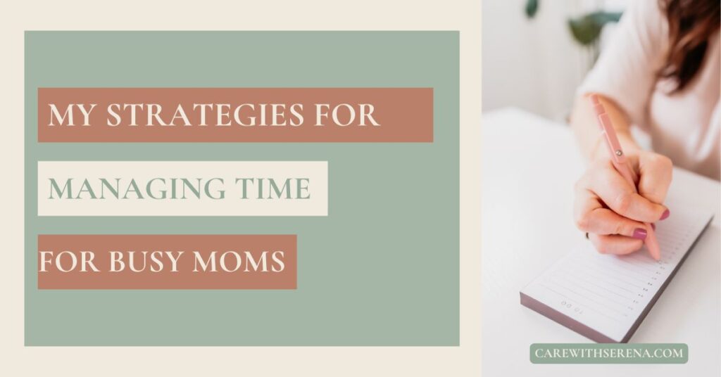 time management tips for busy moms