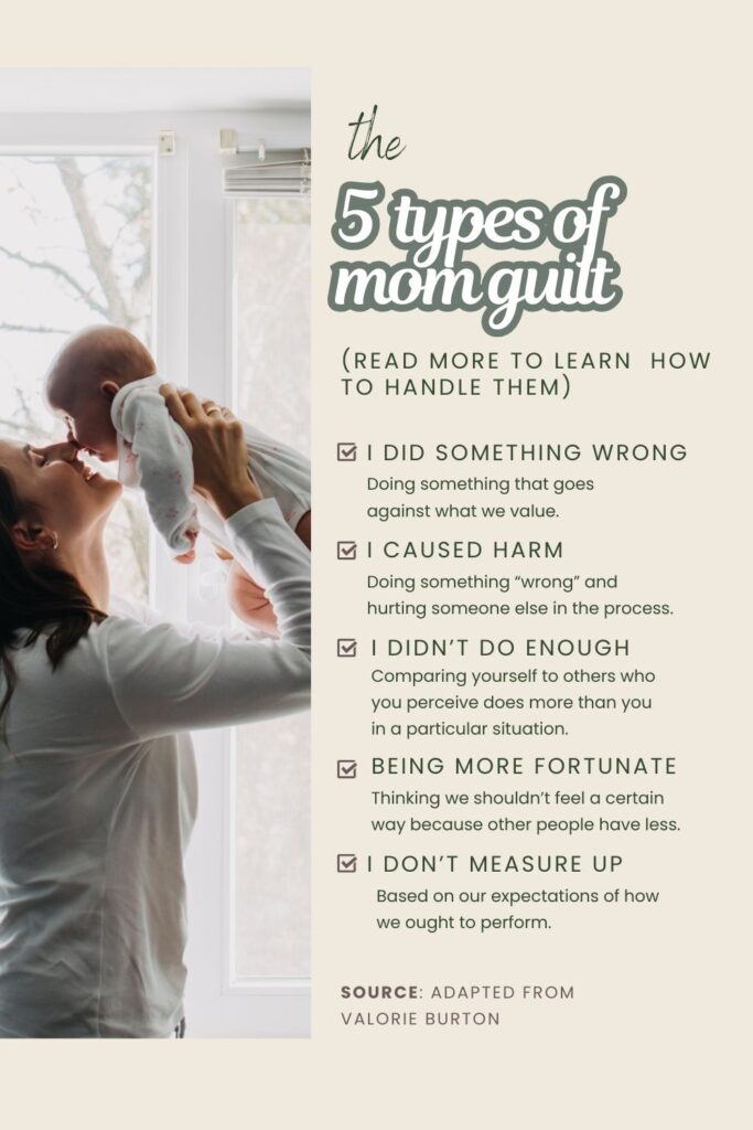 types of mom guilt